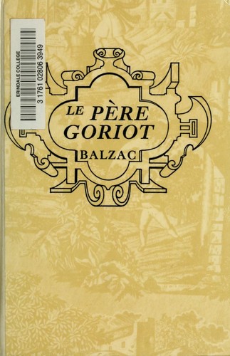Père Goriot by Honoré de Balzac